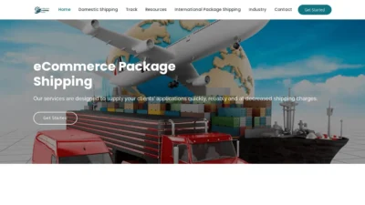 A screenshot of Internationalsshippingagency.com