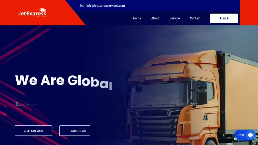 A screenshot of Jetexpresservices.com