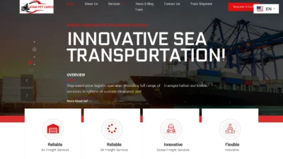 A screenshot of Latampetcargo.com