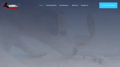 A screenshot of Leaderspetlogistics.com