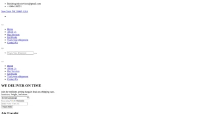 A screenshot of Litexitlogisticsshipping.com