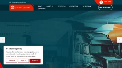 A screenshot of Logisticexpats.com
