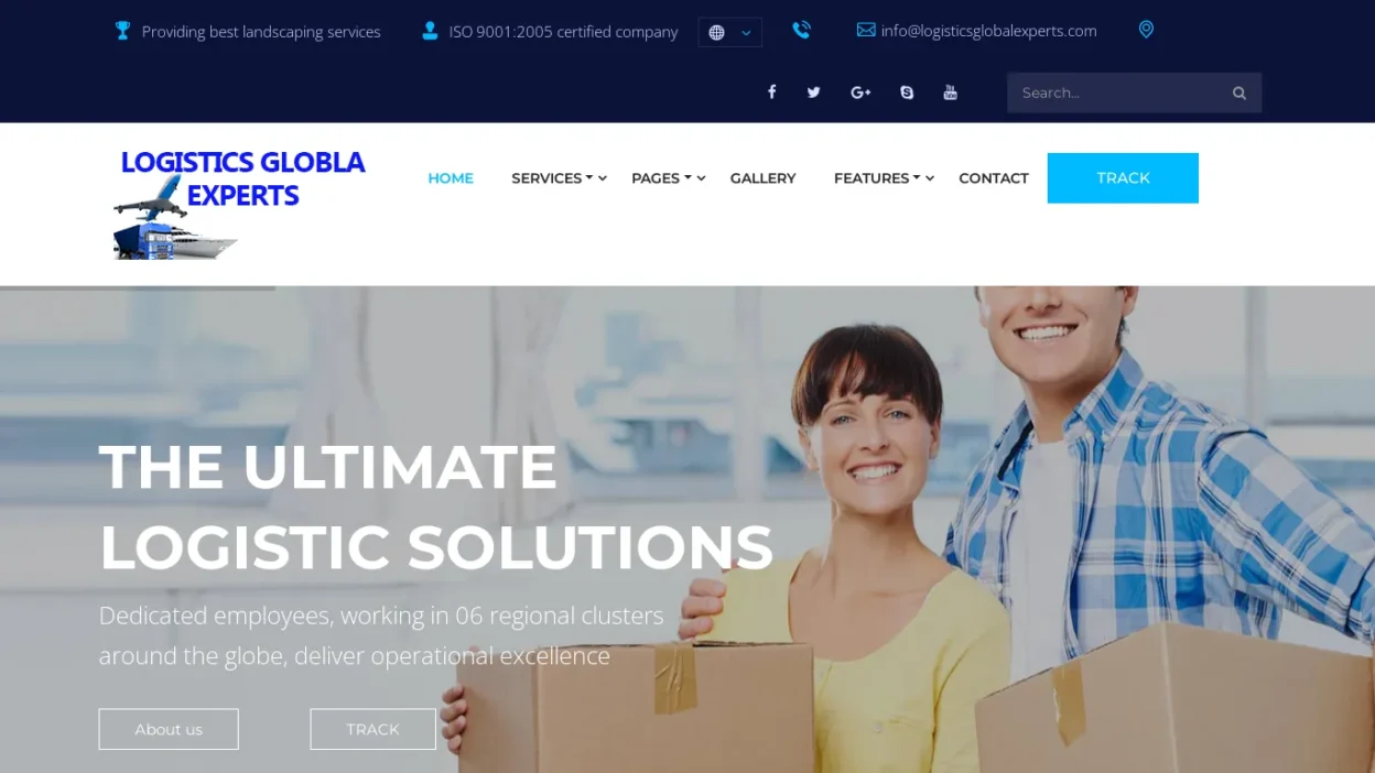 A screenshot of Logisticsglobalexperts.com