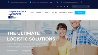 A screenshot of Logisticsglobalexperts.com