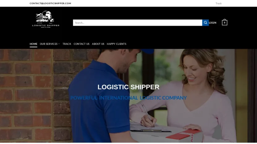 A screenshot of Logisticshipper.com