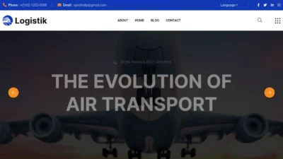A screenshot of Logistiksshippingexpress.com
