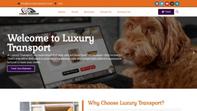A screenshot of Luxuryptransport.com