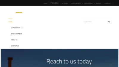 A screenshot of Mailcargo-freight.com
