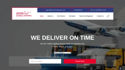 A screenshot of Marvinswayexpress.com