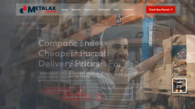 A screenshot of Metalaxexpress.com