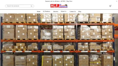 A screenshot of Myglobalpalletliquidation.com