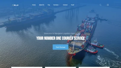 A screenshot of Navigatorlogisticsagency.com