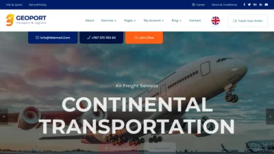 A screenshot of Oceanicshippingcontainers.com