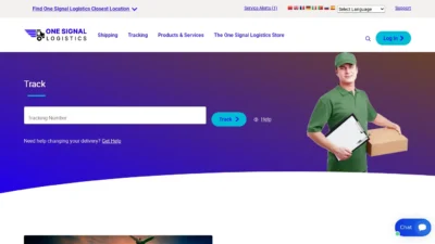 A screenshot of Onesignallogistics.com