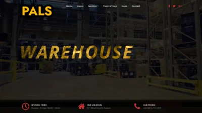 A screenshot of Parcelogistic.com