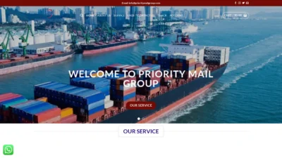 A screenshot of Prioritymailgroup.com