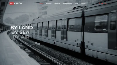 A screenshot of Rapidcargofreight.com