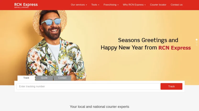 A screenshot of Rcnexpressinc.com