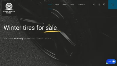 A screenshot of Royalwintertires.com
