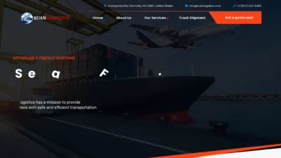 A screenshot of Ruanlogistics.com