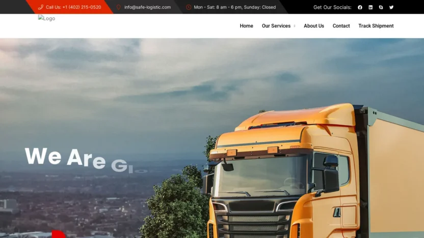 A screenshot of Safe-logistic.com