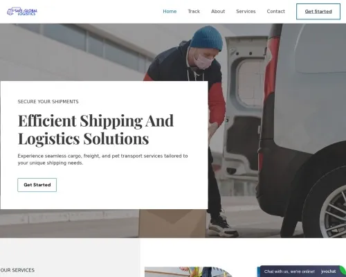 Screenshot of Scam Courier Safegloballogistic.com