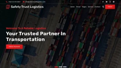 A screenshot of Safetytrustlogistics.online
