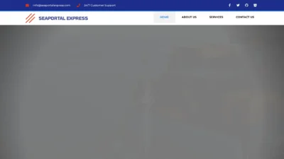 A screenshot of Seaportalsexpress.com