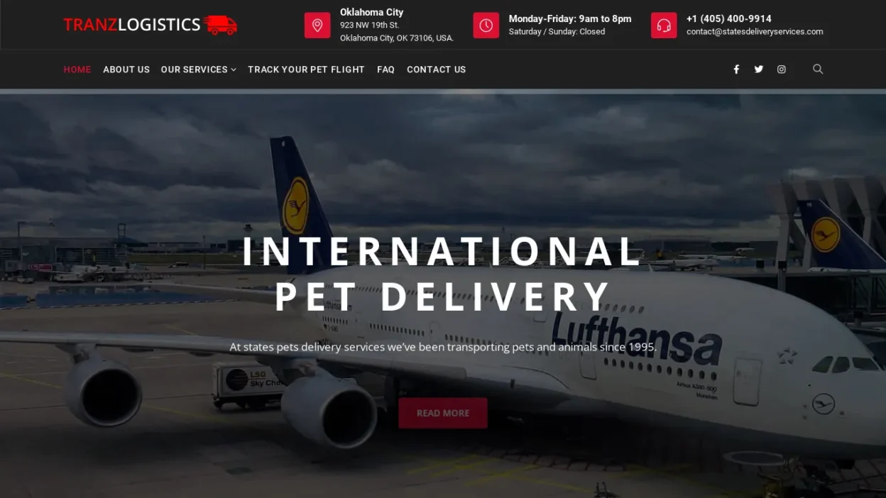 A screenshot of Securecargotransporters.us