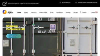 A screenshot of Shipping-containersltd.com