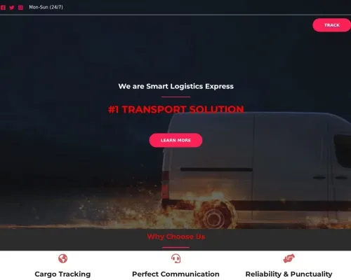 Screenshot of Scam Courier Smartlogisticsexpress.com