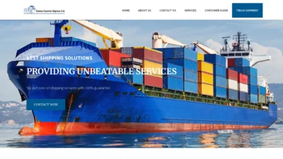 A screenshot of Somoscourrierexpresssa.com