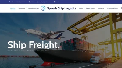 A screenshot of Speedshiplogistics.com