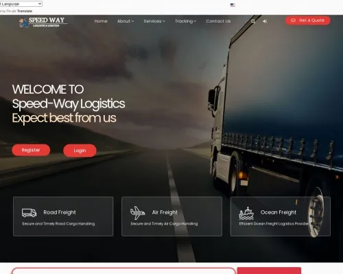 Screenshot of Scam Courier Speedwaydlv.com