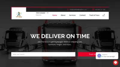 A screenshot of Speedydeliverydirect.com