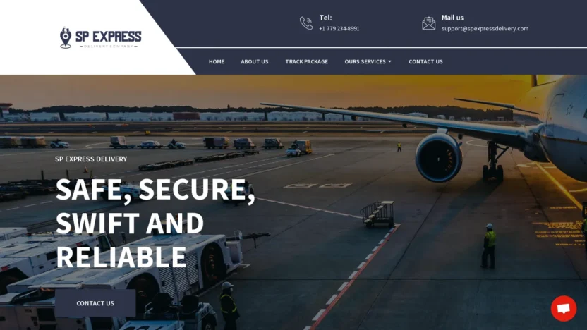 A screenshot of Spexpressdelivery.com