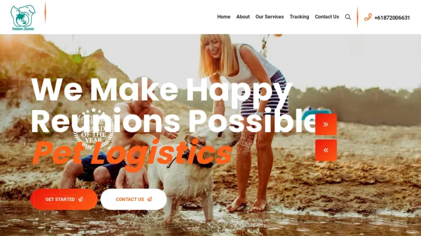 A screenshot of Springtransportation.com