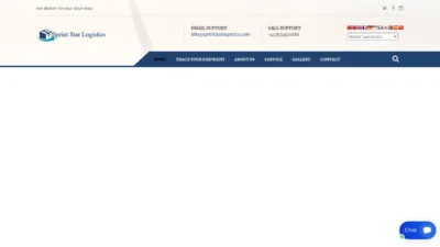 A screenshot of Sprintstarlogistics.com