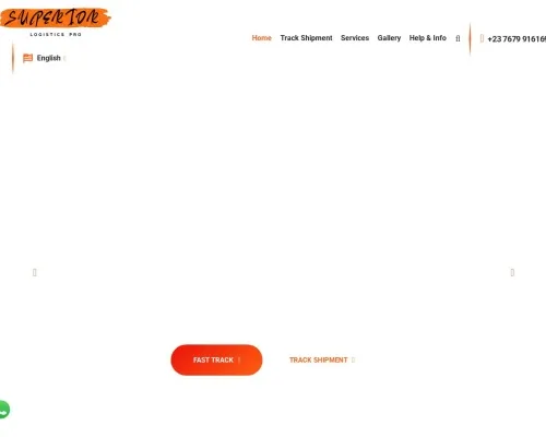 Screenshot of Scam Courier Superiorlogisticspro.com