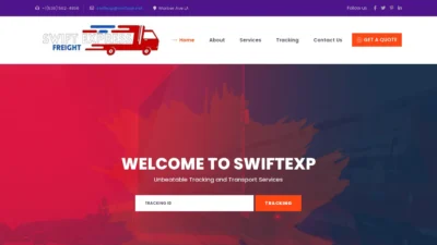 A screenshot of Swiftexp.net