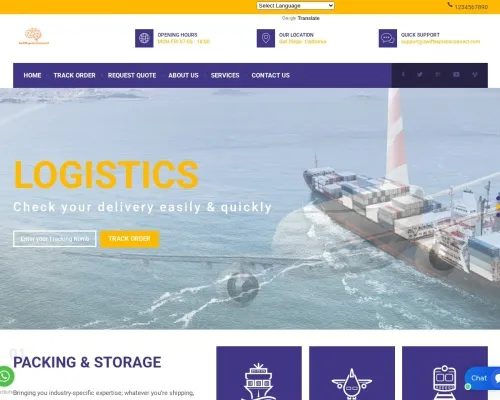 Screenshot of Scam Courier Swiftexpressconnect.com
