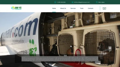 A screenshot of U-shippettransport.com