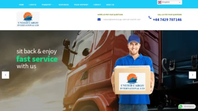 A screenshot of Unitedcargointernationalltd.com