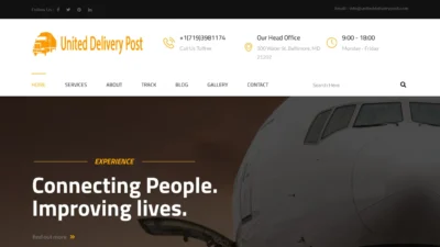 A screenshot of Uniteddeliverypost.com
