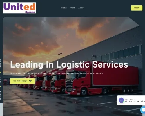 Screenshot of Scam Courier Unitedexpressdeliveryservice.com