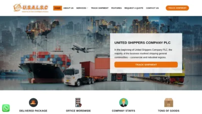 A screenshot of Unitedshipperscompanyplc.com