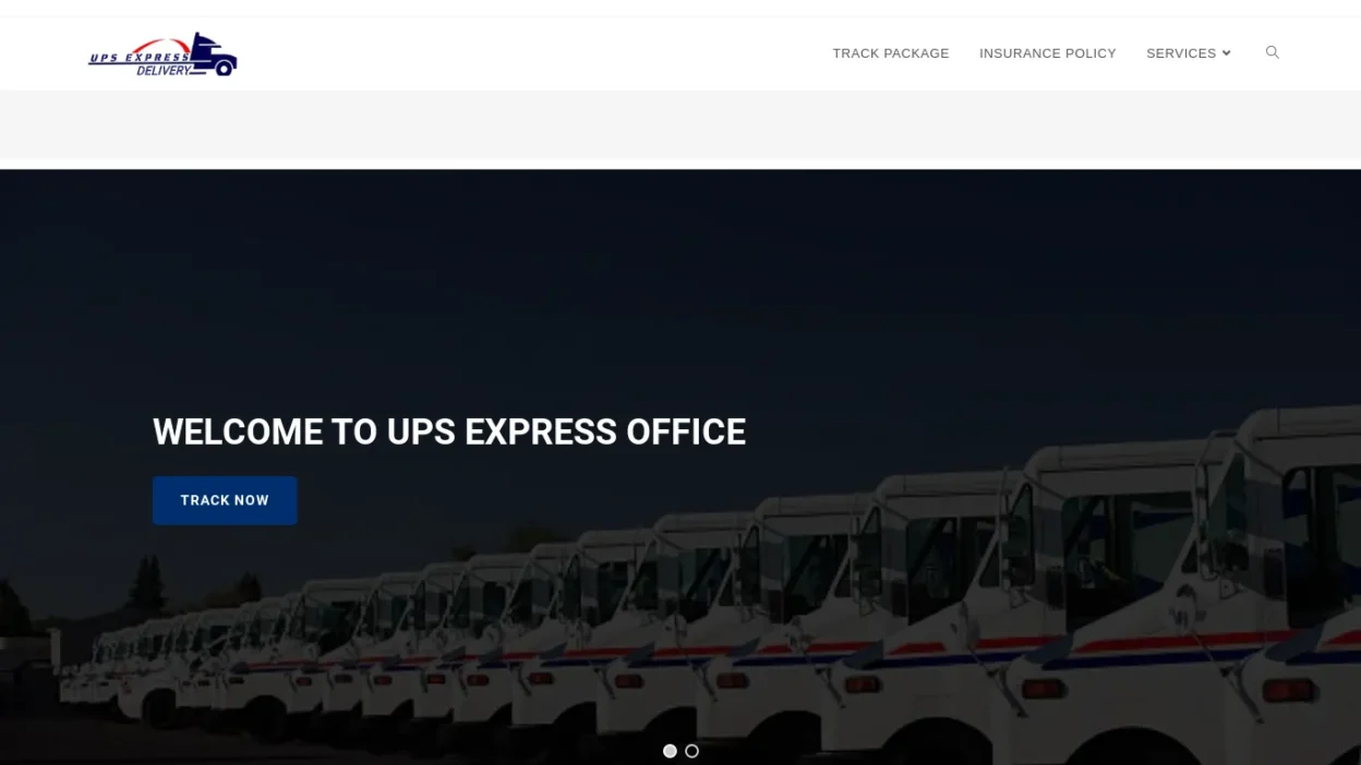 A screenshot of Upsexpressoffice.com