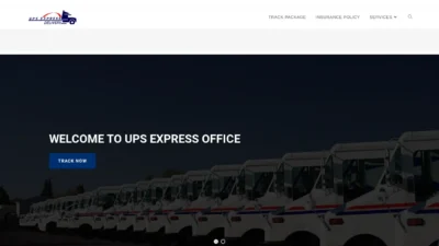 A screenshot of Upsexpressoffice.com