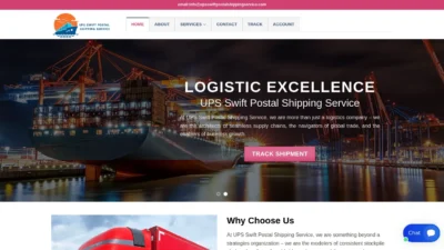 A screenshot of Upsswiftpostalshippingservice.com