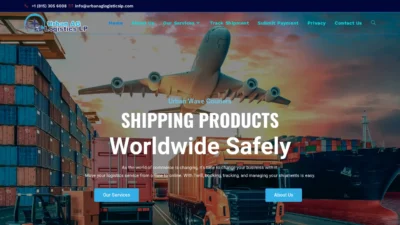 A screenshot of Urbanaglogisticslp.com